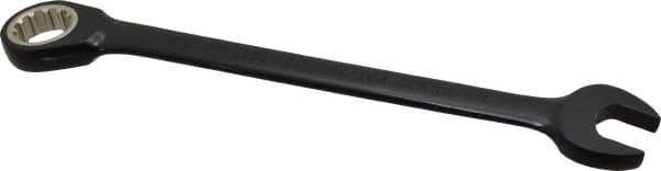 Proto - 7/8" 12 Point Combination Wrench - 15° Head Angle, 11-7/16" OAL, Steel, Black Chrome Finish - Industrial Tool & Supply
