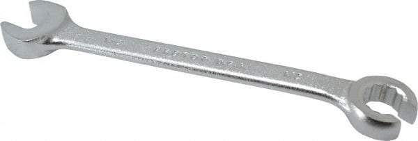 Proto - 1/2 x 1/2", Satin Finish, Combination Flare Nut Wrench - 12 Points, 6-7/16" OAL, Steel, Double End Head - Industrial Tool & Supply