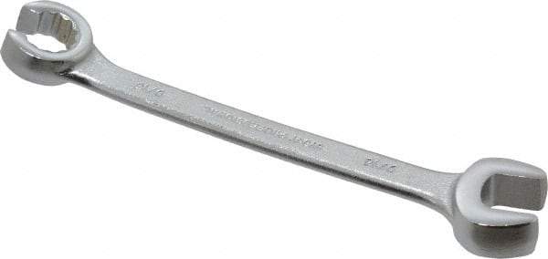 Proto - 9/16 x 9/16", Satin Finish, Combination Flare Nut Wrench - 12 Points, 6-15/16" OAL, Steel, Double End Head - Industrial Tool & Supply