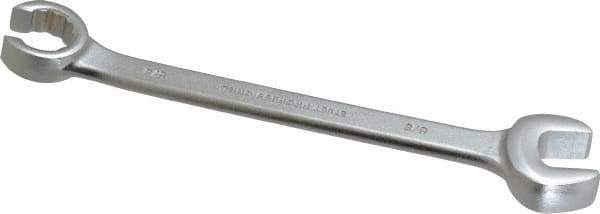 Proto - 5/8 x 5/8", Satin Finish, Combination Flare Nut Wrench - 12 Points, 7-5/8" OAL, Steel, Double End Head - Industrial Tool & Supply