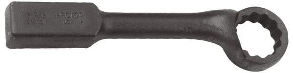 Proto - 4-1/8" 12 Point Striking Box Wrench - Single End, 6-1/4" Head Diam x 2-3/8" Head Thickness, 18" OAL, Steel, Black Finish, 60° Offset - Industrial Tool & Supply