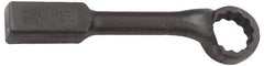 Proto - 4-1/8" 12 Point Striking Box Wrench - Single End, 6-1/4" Head Diam x 2-3/8" Head Thickness, 18" OAL, Steel, Black Finish, 60° Offset - Industrial Tool & Supply