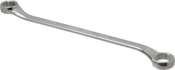 Proto - 11/16" x 1-1/8" 12 Point Offset Box Wrench - Double End, 1-31/64" Head Diam x 41/64" Head Thickness, 16-3/4" OAL, Steel, Polished Finish, 7.5° Offset - Industrial Tool & Supply