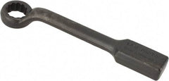 Proto - 1-3/16" 12 Point Striking Box Wrench - Single End, 2-1/16" Head Diam x 13/16" Head Thickness, 11" OAL, Steel, Black Finish, 60° Offset - Industrial Tool & Supply