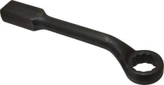 Proto - 1-3/8" 12 Point Striking Box Wrench - Single End, 2-25/64" Head Diam x 1" Head Thickness, 11-1/2" OAL, Steel, Black Finish, 60° Offset - Industrial Tool & Supply