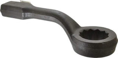 Proto - 3-1/2" 12 Point Striking Box Wrench - Single End, 6-1/4" Head Diam x 2-3/8" Head Thickness, 18" OAL, Steel, Black Finish, 60° Offset - Industrial Tool & Supply