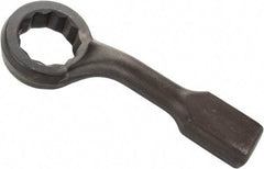 Proto - 3-3/4" 12 Point Striking Box Wrench - Single End, 6-1/4" Head Diam x 2-3/8" Head Thickness, 18" OAL, Steel, Black Finish, 60° Offset - Industrial Tool & Supply