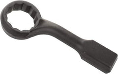 Proto - 4-1/4" 12 Point Striking Box Wrench - Single End, 6-1/4" Head Diam x 2-3/8" Head Thickness, 18" OAL, Steel, Black Finish, 60° Offset - Industrial Tool & Supply