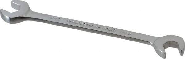 Proto - 9mm Standard Open End Wrench - 4" OAL, Double End, Chrome Finish, 15° & 60° Head Angle - Industrial Tool & Supply