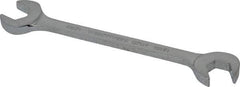Proto - 12mm Standard Open End Wrench - 5-1/4" OAL, Double End, Chrome Finish, 15° & 60° Head Angle - Industrial Tool & Supply