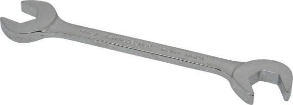 Proto - 14mm Standard Open End Wrench - 5-49/64" OAL, Double End, Chrome Finish, 15° & 60° Head Angle - Industrial Tool & Supply