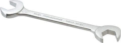 Proto - 16mm Standard Open End Wrench - 6-7/64" OAL, Double End, Chrome Finish, 15° & 60° Head Angle - Industrial Tool & Supply