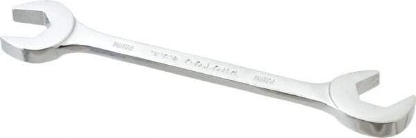 Proto - 18mm Standard Open End Wrench - 6-47/64" OAL, Double End, Chrome Finish, 15° & 60° Head Angle - Industrial Tool & Supply