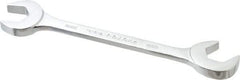 Proto - 18mm Standard Open End Wrench - 6-47/64" OAL, Double End, Chrome Finish, 15° & 60° Head Angle - Industrial Tool & Supply