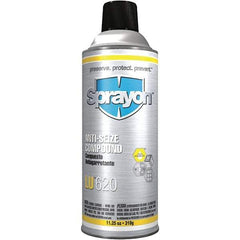 Sprayon - 8 oz Bottle Extreme Pressure Anti-Seize Lubricant - Nickel/Aluminum/Copper, -17.77 to 1,204°C, Copper Colored, Water Resistant - Industrial Tool & Supply