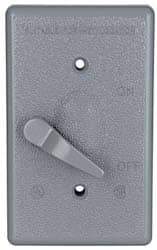 Cooper Crouse-Hinds - Electrical Outlet Box Aluminum Weatherproof Cover - Includes Gasket - Industrial Tool & Supply