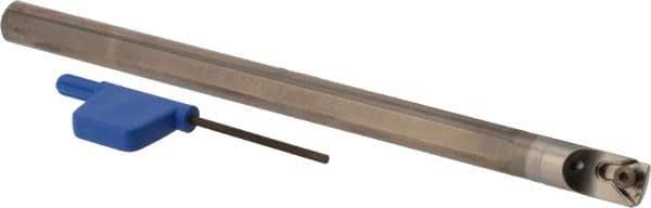 Iscar - 0.448" Min Bore Diam, 6" OAL, 3/8" Shank Diam, Indexable Boring Bar - TP.. 21.51 Insert, Screw Holding Method - Industrial Tool & Supply