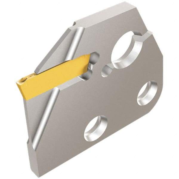 Iscar - Left Hand, 1.4mm Insert Width, 0.63 Inch Max Depth of Cut, Indexable Cutoff and Grooving Support Blade - DGAD 1.4B-D16 - Industrial Tool & Supply