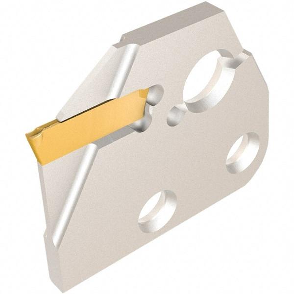 Iscar - Left Hand, 1.5mm Insert Width, Indexable Cutoff and Grooving Support Blade - DGAD 1.5B-D20 - Industrial Tool & Supply