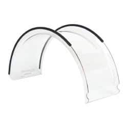 PRO-SAFE - 8 Inch Wide Lexan Replacement Shield - For Use With Flexbar - Latheguard Shield - Industrial Tool & Supply