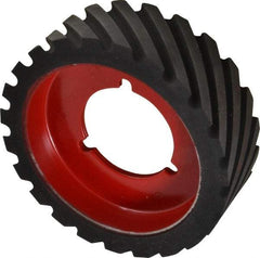 Made in USA - 6" Diam x 2" Wide Contact Wheel - Quick Change, Medium - Industrial Tool & Supply