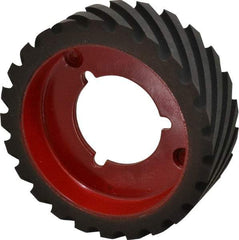 Made in USA - 6" Diam x 2" Wide Contact Wheel - Quick Change, Hard - Industrial Tool & Supply