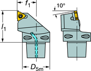 C6-266LFG-45065-22 CoroThread® 266 Coromant Capto® Toolholder - Industrial Tool & Supply