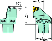 C4-266RFGZ27050-16 CoroThread® 266 Coromant Capto® Toolholder - Industrial Tool & Supply