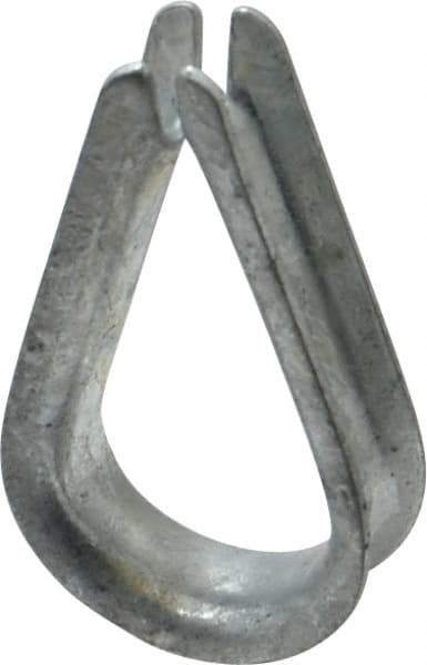 Value Collection - 5/16" Wire Rope Thimble Clip - Steel, Galvanized - Industrial Tool & Supply