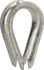 Value Collection - 7/16" Wire Rope Thimble Clip - Steel, Galvanized - Industrial Tool & Supply