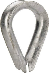 Value Collection - 1/2" Wire Rope Thimble Clip - Steel, Galvanized - Industrial Tool & Supply