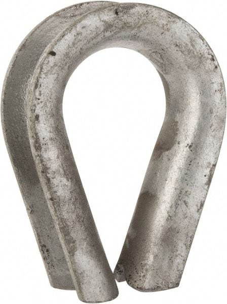 Value Collection - 7/8" Wire Rope Thimble Clip - Steel, Galvanized - Industrial Tool & Supply