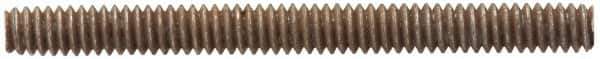 Value Collection - 3/8-16 3-1/2" OAL Fully Threaded Stud - Carbon Steel, Plain Finish - Industrial Tool & Supply