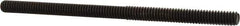 Value Collection - 1/4-20 4-1/2" OAL Fully Threaded Stud - Carbon Steel, Plain Finish - Industrial Tool & Supply