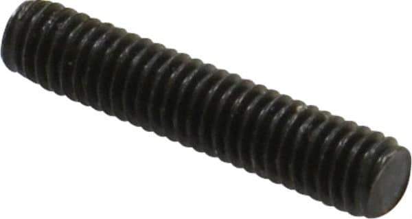 Value Collection - M6x1.0 30mm OAL Fully Threaded Stud - Carbon Steel, Plain Finish, Metric - Industrial Tool & Supply