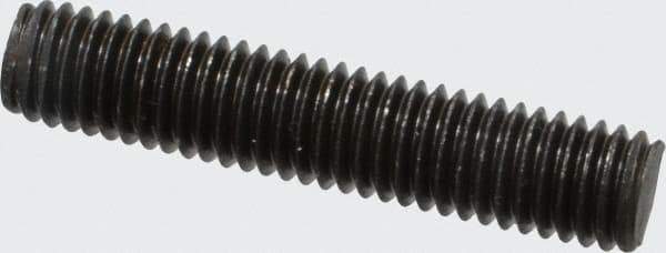 Value Collection - M8x1.25 40mm OAL Fully Threaded Stud - Carbon Steel, Plain Finish, Metric - Industrial Tool & Supply
