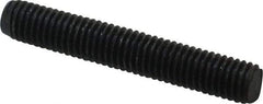 Value Collection - M8x1.25 50mm OAL Fully Threaded Stud - Carbon Steel, Plain Finish, Metric - Industrial Tool & Supply