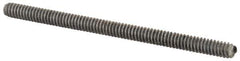 Value Collection - #10-24 3" OAL Fully Threaded Stud - Aluminum, Plain Finish - Industrial Tool & Supply