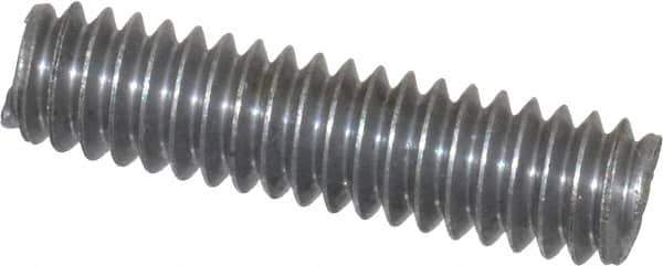Value Collection - 1/4-20 1" OAL Fully Threaded Stud - Aluminum, Plain Finish - Industrial Tool & Supply