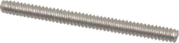 Value Collection - #6-32 1-1/2" OAL Fully Threaded Stud - Stainless Steel, Plain Finish - Industrial Tool & Supply