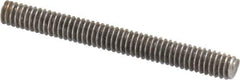 Value Collection - #8-32 1-1/2" OAL Fully Threaded Stud - Stainless Steel, Plain Finish - Industrial Tool & Supply