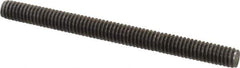 Value Collection - #8-32 2" OAL Fully Threaded Stud - Stainless Steel, Plain Finish - Industrial Tool & Supply
