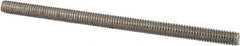 Value Collection - #8-32 3" OAL Fully Threaded Stud - Stainless Steel, Plain Finish - Industrial Tool & Supply