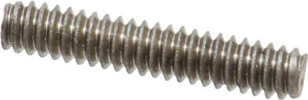 Value Collection - #10-24 1" OAL Fully Threaded Stud - Stainless Steel, Plain Finish - Industrial Tool & Supply