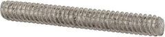 Value Collection - #10-24 1-1/2" OAL Fully Threaded Stud - Stainless Steel, Plain Finish - Industrial Tool & Supply