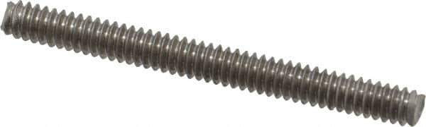 Value Collection - #10-24 2" OAL Fully Threaded Stud - Stainless Steel, Plain Finish - Industrial Tool & Supply