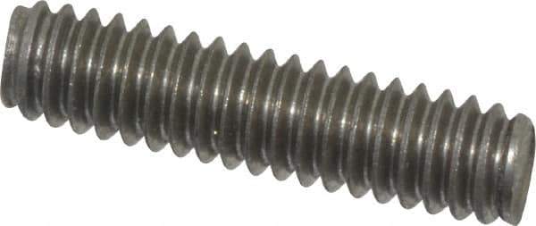 Value Collection - 1/4-20 1" OAL Fully Threaded Stud - Stainless Steel, Plain Finish - Industrial Tool & Supply
