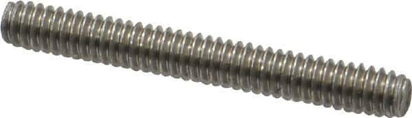 Value Collection - 1/4-20 2" OAL Fully Threaded Stud - Stainless Steel, Plain Finish - Industrial Tool & Supply