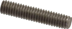 Value Collection - 5/16-18 1-1/2" OAL Fully Threaded Stud - Stainless Steel, Plain Finish - Industrial Tool & Supply