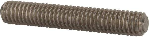 Value Collection - 3/8-16 2-1/4" OAL Fully Threaded Stud - Stainless Steel, Plain Finish - Industrial Tool & Supply